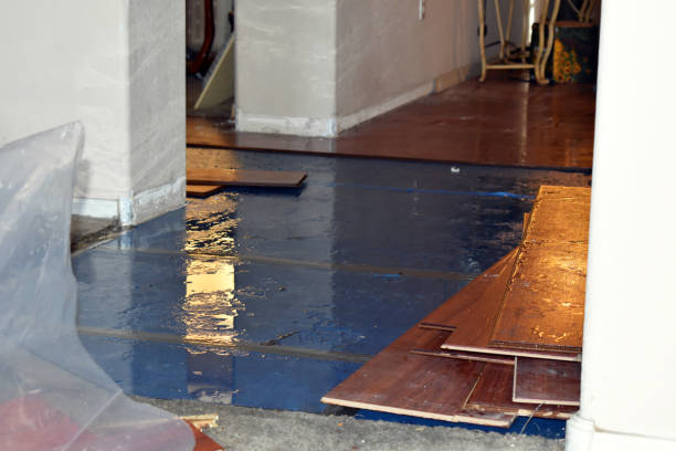 Professional Burst Pipe Cleanup technician working in Russellville, OH